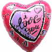 Folienballon: I love you 6